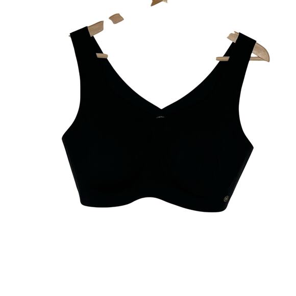 Honeylove Pullover Comfort Bra Womens 1X 40C/D Black Padded V Neck - Picture 1 of 8